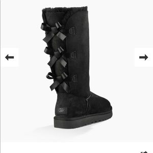 Bailey bow black ugg boots